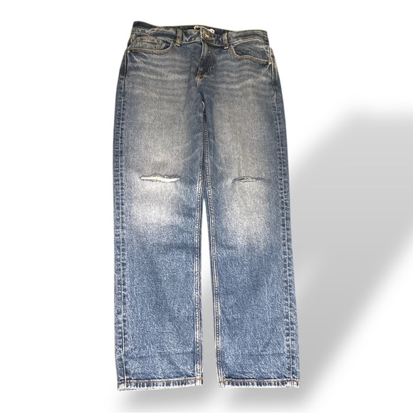 ZARA MID-RISE CUT STRAIGHT LEG JEANS Women Size 8 LIKE NEW CONDITION Minimalist - Picture 5 of 11